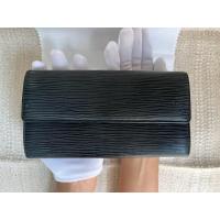 ราคา กระเป๋าสตางค์ Louis Vuitton Epi Sarah Long Wallet Black (27243247316)