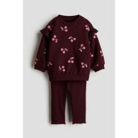 ราคา H&M(เอชแอนด์เอ็ม) ชุดสเวตเชิ้ตและเลกกิ้ง 2 ชิ้น Infants 2-piece sweatshirt and leggings set 1297231_1 (43467035652)