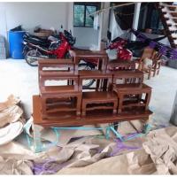 ราคา โต๊ะหมู่9หน้า9และหน้า10 ไม้สักแท้ 100% ((ส่งฟรียกเว้นภาคใต้มีค่าจัดส่งไม่รวมกับระบบ)) (5731651371)