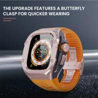 ราคา New Luxury Modification Kit Stainless Steel Sports protect Case and silicon Strap compatible For Apple Watch Ultra 2 49mm 44mm 45mm iWatch series 9 8 7 6 5 4 SE (24725091578)