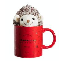 ราคา แก้วStarbucksแท้! 2019 Christmas Limited edition แก้วมัคแถมพวงกุญแจเม่น (7105608798)