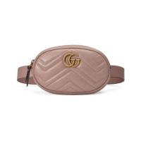 ราคา NewGucci GG Marmont Belt Bag Matelasse Dusty Pink คาดอกคาดเอว ของแท้ สีหายาก (ส่งฟรี) (12279613918)