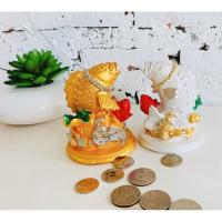 ราคา ปูนปั้น ปลาคราฟเรียกทรัพย์ 1 คู่(สีเงินสีทอง) (6759951407)