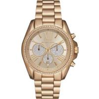 ราคา Michael Kors MK6538 43mm Women's Chronograph Gold-Tone Stainless Steel Watch (24403055019)