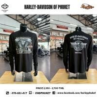 ราคา Harley-Davidson ® เสื้อยืดแขนยาวลิขสิทธิ์แท้ (29593333324)