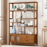 ราคา Yiheng ชั้นวางโบราณ Duobaoge Bogu ชั้นวางชั้นวางหนังสือเครื่องประดับจีนโบราณตู้หนังสือชั้นวางชาตู้แสดงไม้เนื้อแข็ง D77K (24396564807)