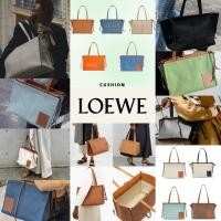 ราคา แบรนด์ใหม่ 100% ของแท้ LOEWE CUSHION TOTE เนื้อนุ่มหนังลูกวัววัสดุกระเป๋าถือกระเป๋าสะพาย (27776845602)