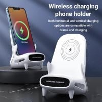 ราคา เก้าอี้ตั้งโต๊ะชาร์จไร้สาย For iP TYPE C Androidที่ชาร์จไร้สาย Quick Wireless Charger 15W Fast Charge แท่นชาร์จไร้สาย-XF (24835455237)