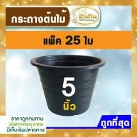 ราคา กระถาง กระถางต้นไม้พลาสติก กระถางต้นไม้ กระถางปลูกต้นไม้ กระถางพลาสติก กระถางดำ สีดำ ขนาด 5 นิ้ว 25 ใบ (17856397920)