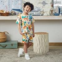 ราคา Chelsee เสื้อยืดคอกลม แขนสั้น ลายสัตว์น่ารัก ผ้า 100%Cotton เด็กผู้ชาย อายุ 1.5-10 ปี เสื้อผ้าเด็กโต รุ่น 128203 (41864768665)