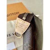 ราคา LV Pochette Monogram Canvas แท้ DC96 รุ่นห่วงเดี่ยว (4677954491)