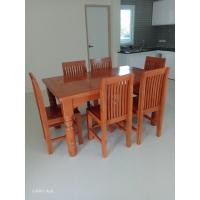 ราคา ชุดโต๊ะอาหาร ขนาด 6 ที่นั่ง ไม้สักแท้จากเมืองแพร่ (ส่งฟรียกเว้นภาคใต้) (10567281716)