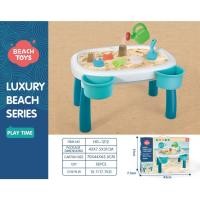ราคา ของเล่นเด็ก โต๊ะเล่นทราย โต๊ะเล่นน้ำ ชุดเครื่องเล่นขุดทราย Beach Toy 2in1 Sand&Water Table (22332786174)