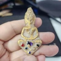 ราคา พระดอยไซเนื้อชินทอง ติดเม็ดพระธาตุ กรุดอยไซ (41168369272)