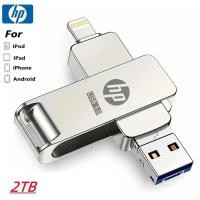 ราคา HP USB3.0 4 in 1 OTG แฟลชไดรฟ์โลหะกันน้ําความเร็วสูง U Disk pendrive สําหรับ Typle c 2TB 1TB 512GB 256GB 128GB (42769410224)