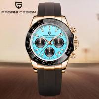 ราคา Pagani Design 40MM Men Quartz Watch Seiko VK63 Rainbow Bezel Chronograph 100m นาฬิกากันน้ําสําหรับผู้ชาย PD-1664 (44457187005)