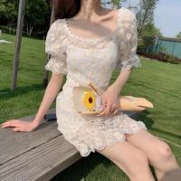 ราคา Daisy lace dress⁣⁣ เดรสลูกไม้ลายดอกเดซี่ สีขาว (3634776455)