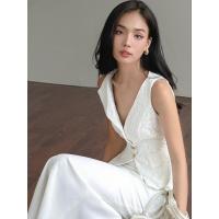 ราคา French Korea ชุดSetเสื้อลูกไม้ฉลุสีขาวใส่ไปทำบุญ Pisamai ชุด Set เสื้อลูกไม้ฉลุสีขาวกระดุมทอง+กระโปรงสอบเข้ารูปตัวยาว (27962083741)