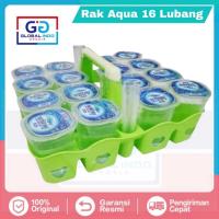 ราคา ชั้นวางแก้วน้ําพลาสติก 16 หลุม ที่เก็บน้ําดื่ม มินิมอล โต๊ะเครื่องดื่มที่แข็งแกร่ง (24580910881)