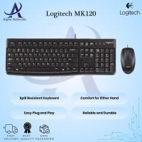 ราคา Logitech MK120 USB Combo เมาส์คีย์บอร์ดแบบมีสายของแท้ (40974706313)