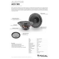 ราคา FOCAL ACX 165 เครื่องเสียงรถยนต์ ดอกลำโพง ลำโพงรถยนต์ ลำโพงแกนร่วม 6.5 นิ้ว 1คู่ (23146355110)