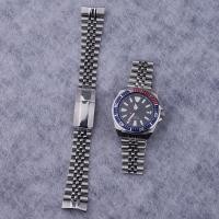 ราคา สําหรับ 22mm Seiko Samurai king SRPF79 Silver Jubilee WatchBand Bracelets Solid Curved Endlink Strap (26617380548)