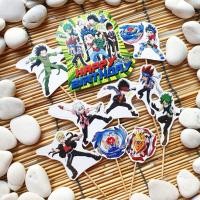 ราคา Beyblade Anime Birthday Cake Topper Cupcake Pudding Cake Decorative 1 ชุด (28831065715)
