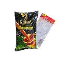ราคา ชาไทย ชาผงปรุงสำเร็จ ตราช้างทอง ขนาด 400กรัม CHANGTHONG TEA MIX + ถุงชง ชา กาแฟ ตรามือ ขนาดเล็ก (41825756291)