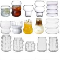 ราคา Transparent Heat Resistant Glass Coffee Mug Glass Latte Cup Breakfast Mug Milk Water Cocktail Glass Cup Beer Drinking G (29961652395)