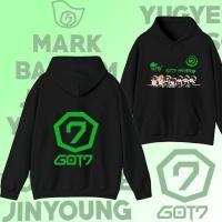 ราคา GOT7 เสื้อแขนยาวผู้หญิง ผ้าฝ้ายพิมพ์ลายสองด้าน (44104511952)