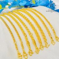 ราคา ข้อมือเด็ก ข้อมือทองคำแท้ 96.5% นน.3.8 กรัม 1 สลึง เลือกแบบ/แจ้งความยาวในช่องแชท ขายได้ จำนำได้ มีใบรับประกัน (22266851123)