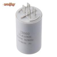 ราคา WOLFAY CBB60 Run Capacitor, กระบอก 16uF 450V AC, แอพพลิเคชั่นกว้างสีขาวคู่ใส่ 72x40 มม. สําหรับเครื่องอัดอากาศปั๊มน้ํามอเตอร์ (52350069996)