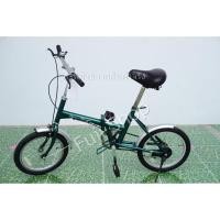 ราคา จักรยานพับได้ญี่ปุ่น - ล้อ 16 นิ้ว - ไม่มีเกียร์ - สีเขียว [จักรยานมือสอง] (23838696340)