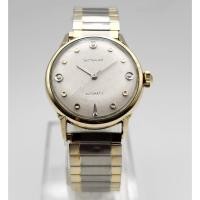 ราคา นาฬิกา WITTNAUER MEN'S VINTAGE AUTOMATIC SWISS 17 JEWELS 10K GOLD TWO TONE STAINLESS STEEL WATCH 33 MM NO.172 (25511660505)