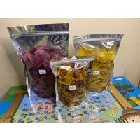 ราคา ข้าวเกรียบมันม่วง500กรัม ข้าวเกรียบฟักทอง500กรัม แถมฟรีข้าวเกรียบสายรุ้ง200กรัม (23466622582)