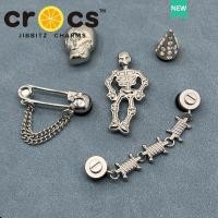 ราคา Jibbitz cross โลหะ หัวเข็มขัดรองเท้า เนื้อเงิน โครงกระดูก โลหะผสมเงิน โซ่ แฟชั่น รองเท้า อุปกรณ์เสริม จิ๊บบิท ตัวติดรองเท้า cross (27907779820)