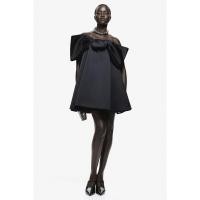 ราคา H&M(เอชแอนด์เอ็ม) ชุดเดรสสั้นซาตินดีไซน์เปิดหน้าโบว์ ผู้หญิง 1260049_1 (29319061086)