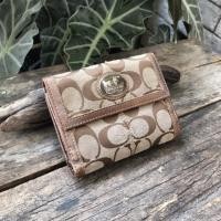 ราคา กระเป๋าสตางค์หนัง COACH แท้ 100% ใบสั้น มือสอง ญี่ปุ่น (8729171518)