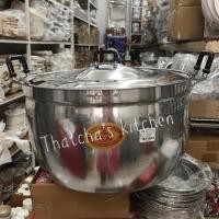 ราคา (ตราสามห่วงแดง) หม้อหุงต้มอลูมิเนียม 2 หู ขนาด 40 ซม. เบอร์ 40 (24472530215)