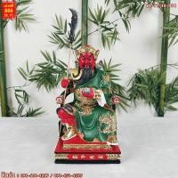 ราคา (เสริมสติปัญญา) เทพเจ้า กวนอู นั่งประทับบัลลังก์ อ่านหนังสือ ถือง้าวตั้ง เสื้อเขียว ขนาด 12 นิ้ว (20560050716)