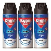 ราคา Baygon ไบกอน สูตรไร้กลิ่น ขนาด 300ml/กระป๋อง แพ็คละ3กระป๋อง สเปรย์ฉีดยุง ยาฉีดยุ (7540916318)