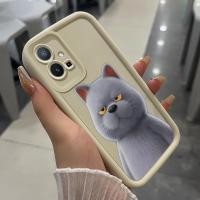 ราคา เคสสำหรับ VIVO Y75 Y55 5G Y55s Y33s Y33e Y30 5G Y52T T1 5G เคสโทรศัพท์แมวน่ารักสามสีซิลิโคนกันกระแทก (40623446542)