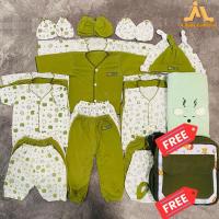 ราคา แพ็คเกจเสื้อผ้าเด็กแรกเกิด สวัสดี สนี ชุดสีเขียวมะกอก, ชุดเสื้อผ้าเด็ก, ผ้าขนหนูฟรีและกระเป๋าสะพายขนาดเล็ก (41471533062)