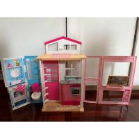 ราคา Barbie house portatif evi บ้านบาร์บี้ ของแท้ สภาพ98% มีตามภาพค่ะ (42113688302)
