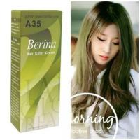 ราคา ,ครีมย้อมผมเบอริน่า A35 สีบรอนด์เขียวหม่น สีสวยชัด กลิ่นไม่ฉุน (14388510842)