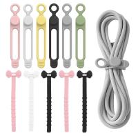 ราคา 1/5 ชิ้น สายชาร์จ USB สายเคเบิลข้อมูล ป้องกันการพันกัน / นํากลับมาใช้ใหม่ได้ สแน็ปอิน ชนิดลวดผูกคงที่ / สายรัดหูฟัง / โบ ซิลิโคน ป้องกันสายเคเบิล ที่ม้วนเก็บสายไฟ (19390512156)