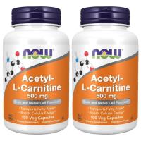 ราคา NOW Foods Acetyl-L-Carnitine 500mg Veggie Capsules 100 Count 2 (29240101970)