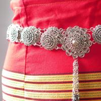 ราคา เข็มขัดไทยออเจ้า เข็มขัดผ้าถุง สีเงินรมดำ ล้านนา7 (1039524827)