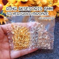 ราคา 10กรัมแหวน6มิลลิเมตรเชื่อมต่ออุปกรณ์เสริมกระโดดแหวนเชื่อมต่อโซ่/สร้อยข้อมือแหวน/สร้อยคอแหวนวัสดุ ทําเอง งานฝีมือ เมอริ (40805779994)