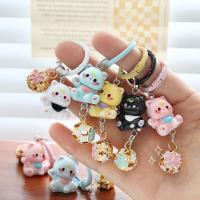 ราคา การ์ตูนแมวระฆังพวงกุญแจสาวกระเป๋าอุปกรณ์เสริมคู่แหวนกุญแจ (24044673838)